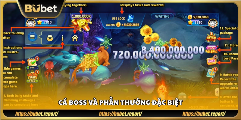 Boss biển và quà tặng khủng trong game Ocean Lord